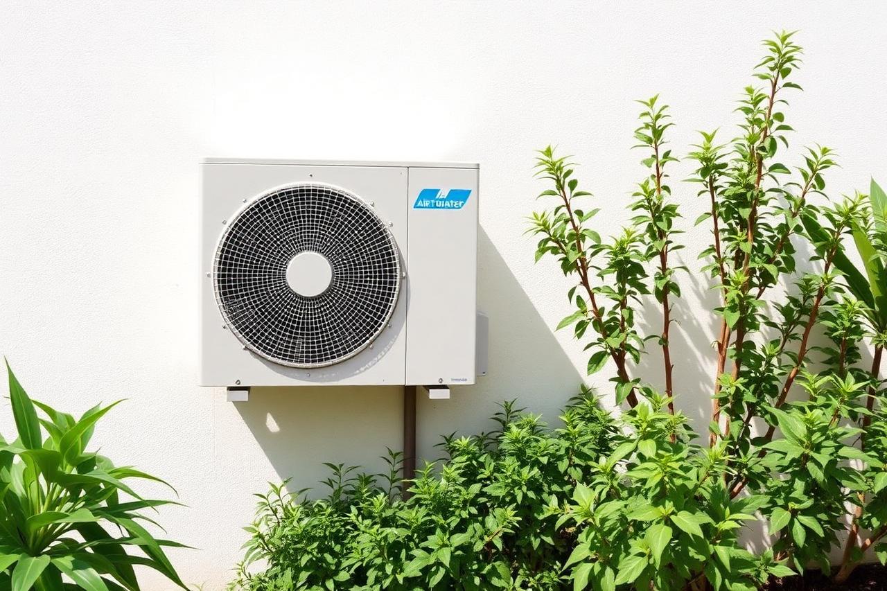 Pompe à chaleur air/eau installée en extérieur